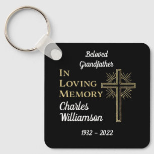 Christian Guld Kor Remberance Memorial Photo Nyckelring