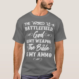 Christian Gun Patriotic Pro Life Jesus Gunner Gift T Shirt