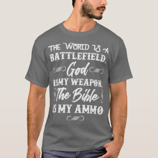 Christian Gun Patriotic Pro Life Jesus Gunner Gift T Shirt
