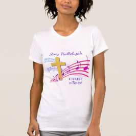 Christian HALLELUJAH CHRIST IS RISEN Påsk T Shirt