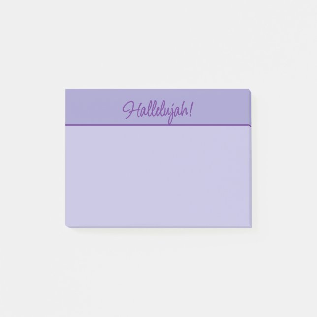 Christian Hallelujah Sticky Anteckningsblock in Li Post-it Block (Framsida)