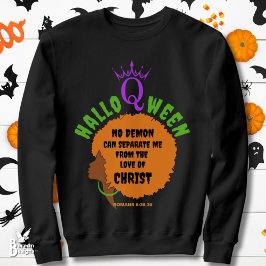 Christian HALLOQWEEN Afro Halloween T Shirt