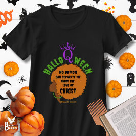 Christian HALLOQWEEN Afro Halloween T Shirt