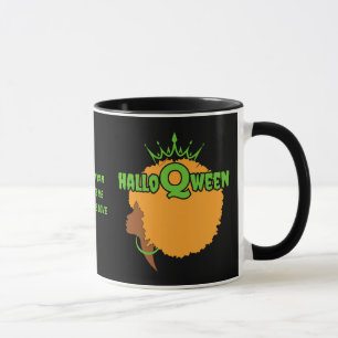 Christian HALLOQWEEN Afro Queen Halloween Mugg