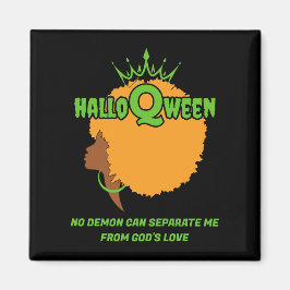 Christian Halloween Afro Queen HALLOQWEEN Magnet