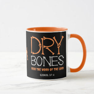 Christian Halloween DRY BONES Ezekiel 37 Monogram Mugg