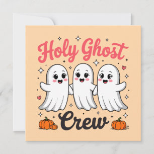 Christian Halloween Heliga Ghost Crew Julkort