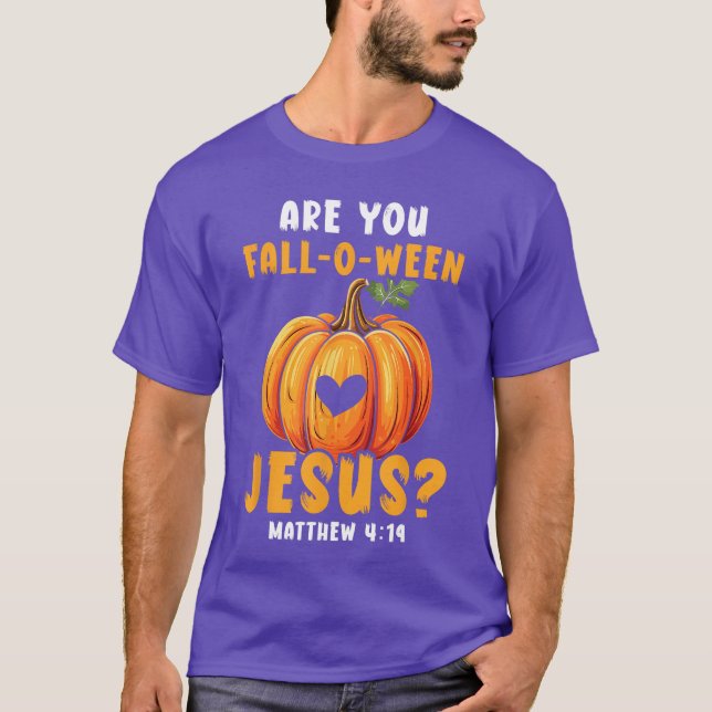 Christian Halloween Jesus Kristus Bus eller godis  T Shirt (Framsida)