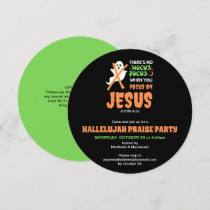 Christian Halloween NO HOCUS POCUS-inbjudan Inbjudningar