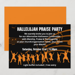 Christian Halloween PRAISE PARTY Inbjudningar