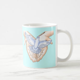 Christian Händer Dove Kaffemugg