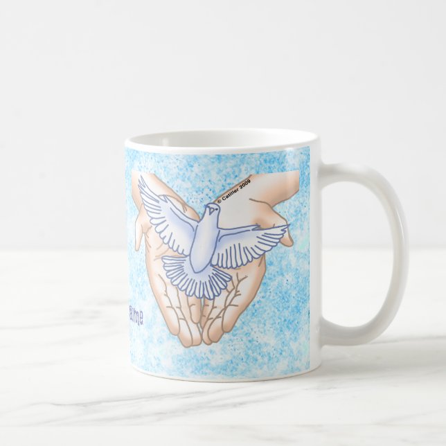 Christian Händer Dove Kaffemugg (Höger)