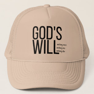Christian Hats Christian Gifts, Gods will hat. Keps