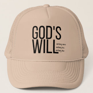 Christian Hats Christian Gifts, Gods will hat. Keps