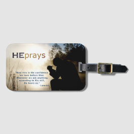 Christian HE PRAYS Bagagebricka