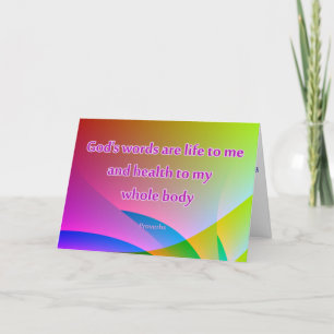 Christian Healing Hälsning Card kommer bra Kort