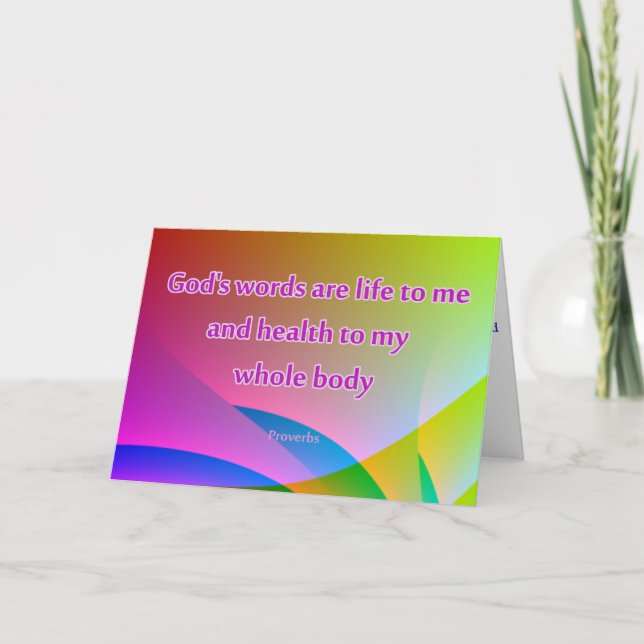 Christian Healing Hälsning Card kommer bra Kort (Framsida)
