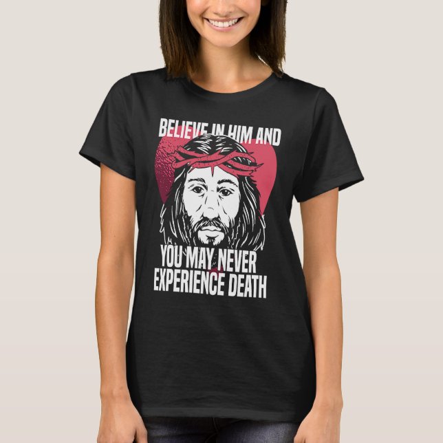 Christian Heart Jesus  Catholic Bible Religion Chr T Shirt (Framsida)