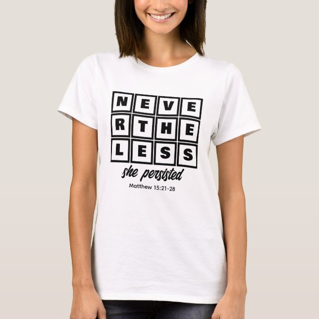 Christian HELESS HON PERSISISTERADE T Shirt (Framsida)