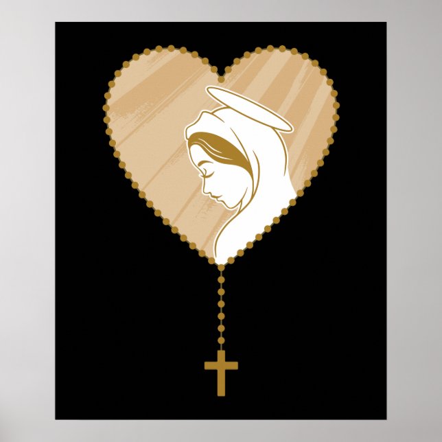 Christian Heliga Rosary Poster (Framsidan)