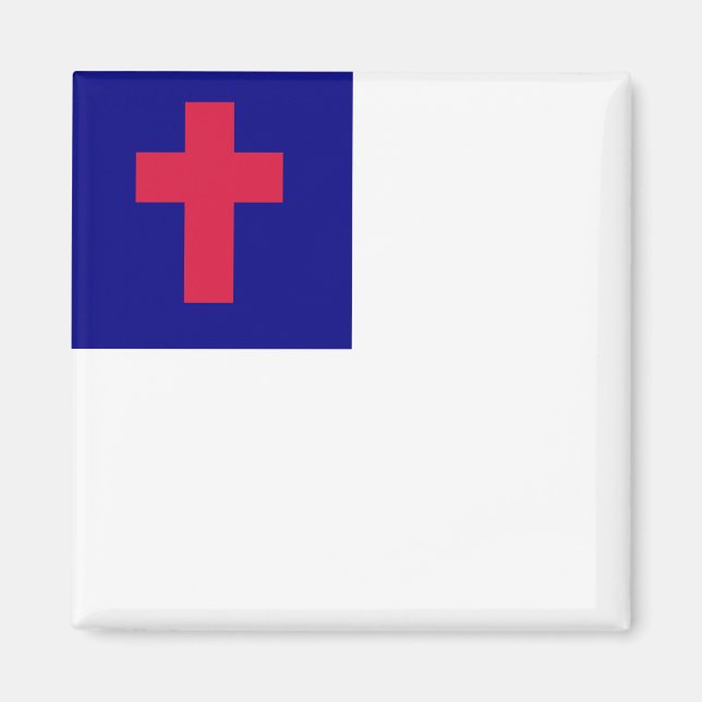 Christian High Quality Flagga Magnet (Framsidan)