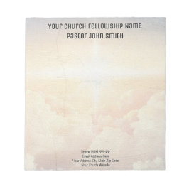 Christian Himmelsk Cloud Church Business Anteckningsblock