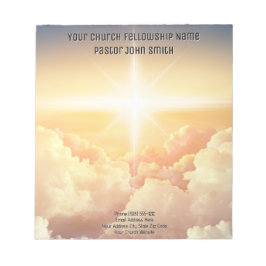 Christian Himmelsk Cloud Church Business Anteckningsblock