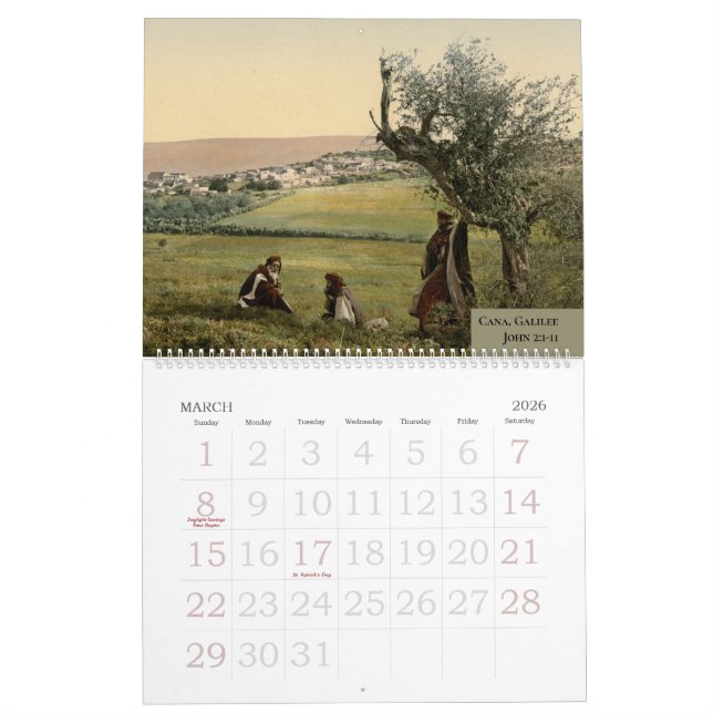 Christian Holy Land New Testament Church Family Kalender (Mar 2026)
