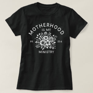 Christian Homeschool Mamma Moderskap är min Missio T Shirt