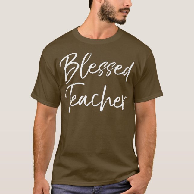 Christian Homeschool Mamma Teaching Gift Quote T Shirt (Framsida)