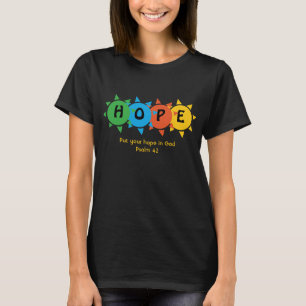 Christian HOPE IN GOD Psalm 42 ANPASSNINGSBAR T Shirt