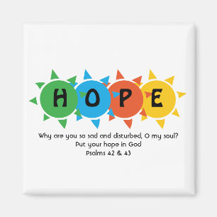 Christian HOPE IN GOD Suicide Prevention ANPASSNIN Magnet