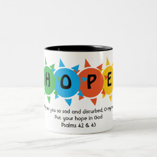 Christian HOPE IN GOD Suicide Prevention ANPASSNIN Två-Tonad Mugg