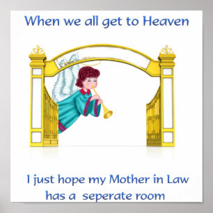 Christian humor himlen poster