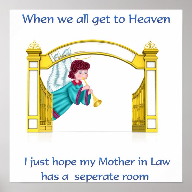 Christian humor himlen poster (Framsidan)