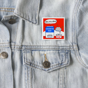 Christian Humor Tecknad Funny Button Knapp