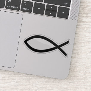 Christian Ichthus Fish Symbol Klistermärken