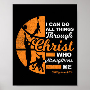 Christian Idrottsman Apparel Sports Philippians 4  Poster