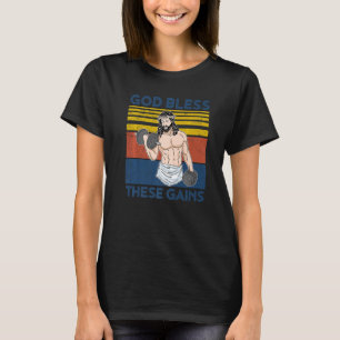 Christian Idrottsman Apparey Gym Välsigna dig Dess T Shirt
