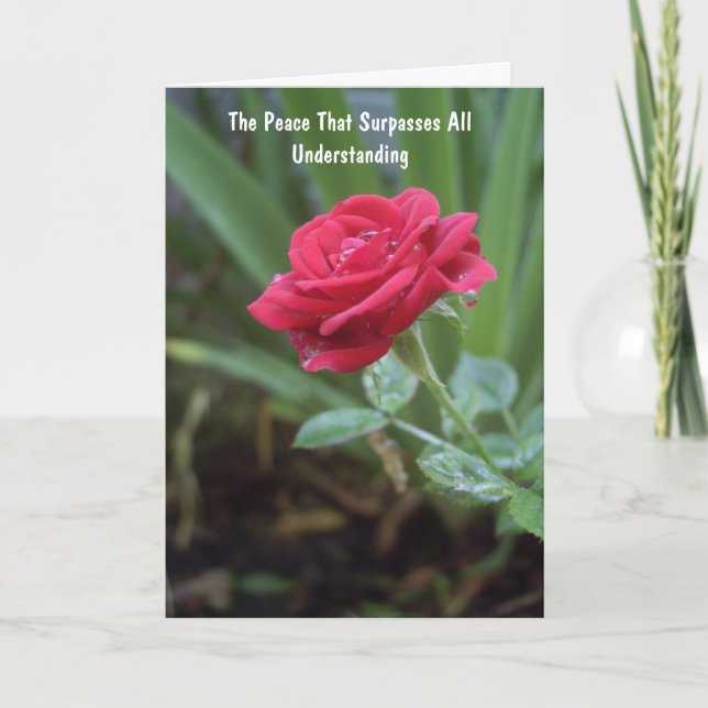 Christian Inmate Card med Gospel-meddelande inuti Helgkort (Framsida)