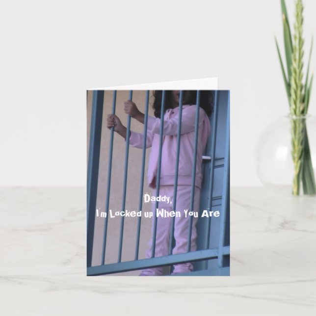 Christian Inmate Card med Gospel-meddelande inuti Kort (Framsida)