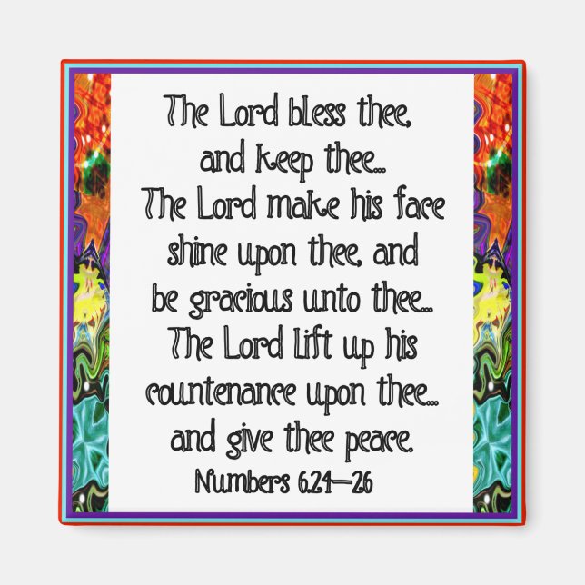 Christian inspiration Bible Verse Magnet (Framsidan)