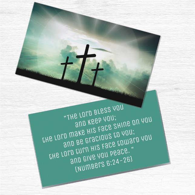 Christian Inspirational Bible Religiösa Kor Visitkort (Christian Inspirational Bible Religious Cross Business Card)