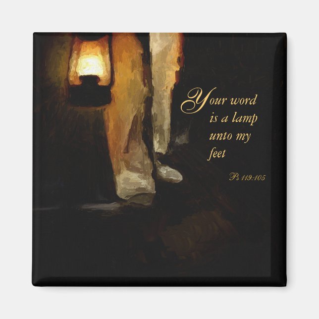 Christian Inspirational Bible Verse Encouragement Magnet (Framsidan)