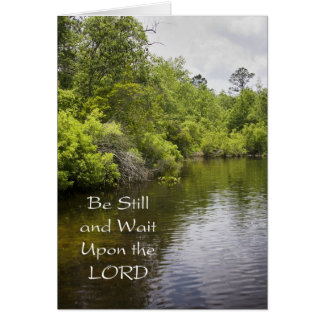 Christian inspirational River View Greeting Card Hälsningskort