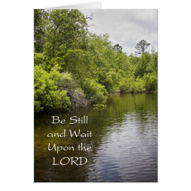 Christian inspirational River View Greeting Card Hälsningskort (Framsidan)