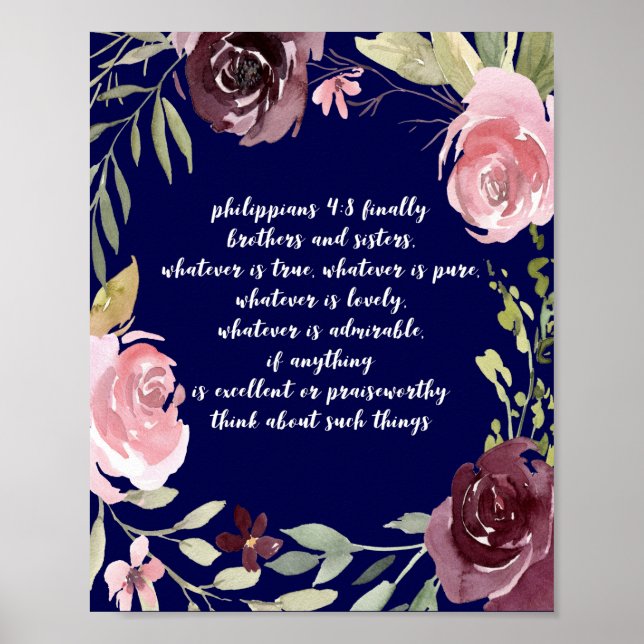 Christian Inspirational Scripture Verse Poster (Framsidan)
