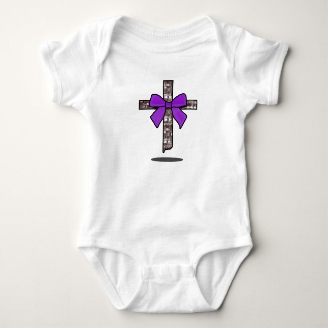 Christian Inspired Floating Cross T Shirt (Framsida)