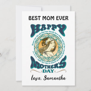 Christian inspirerad anpassningsbar Mors dag Card Julkort