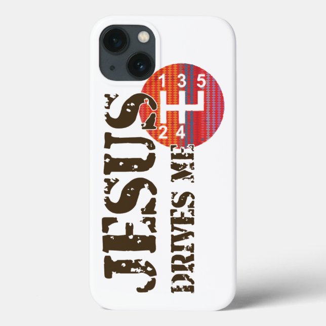 Christian iphone case: Jesus kör mig (Baksida)